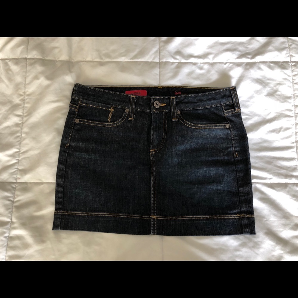 AG dark wash jean skirt